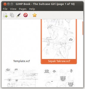 GIMP Book interface.