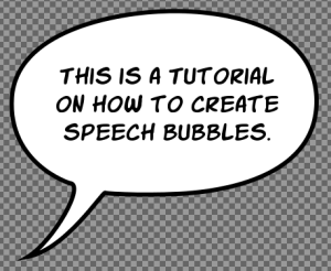 how to make speech bubbles in gimp